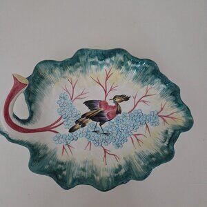 Chelsea House Port Royal Bird Leaf Plate